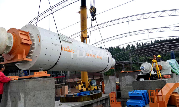 ball mill installation