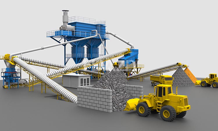 tower type sand crusher plant